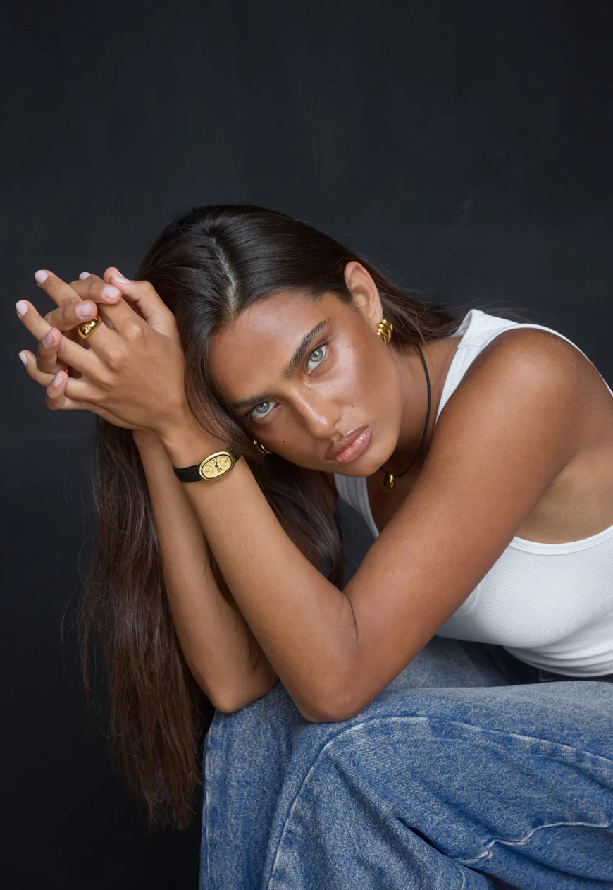 Bridgette Watch | Gold | Black Smooth - Image 5